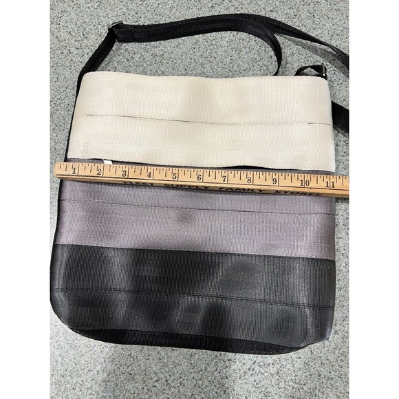 Harvey's Original Seatbelt Streamline Crossbody Bag Shoulder Neutral Gray - Picture 11 of 16